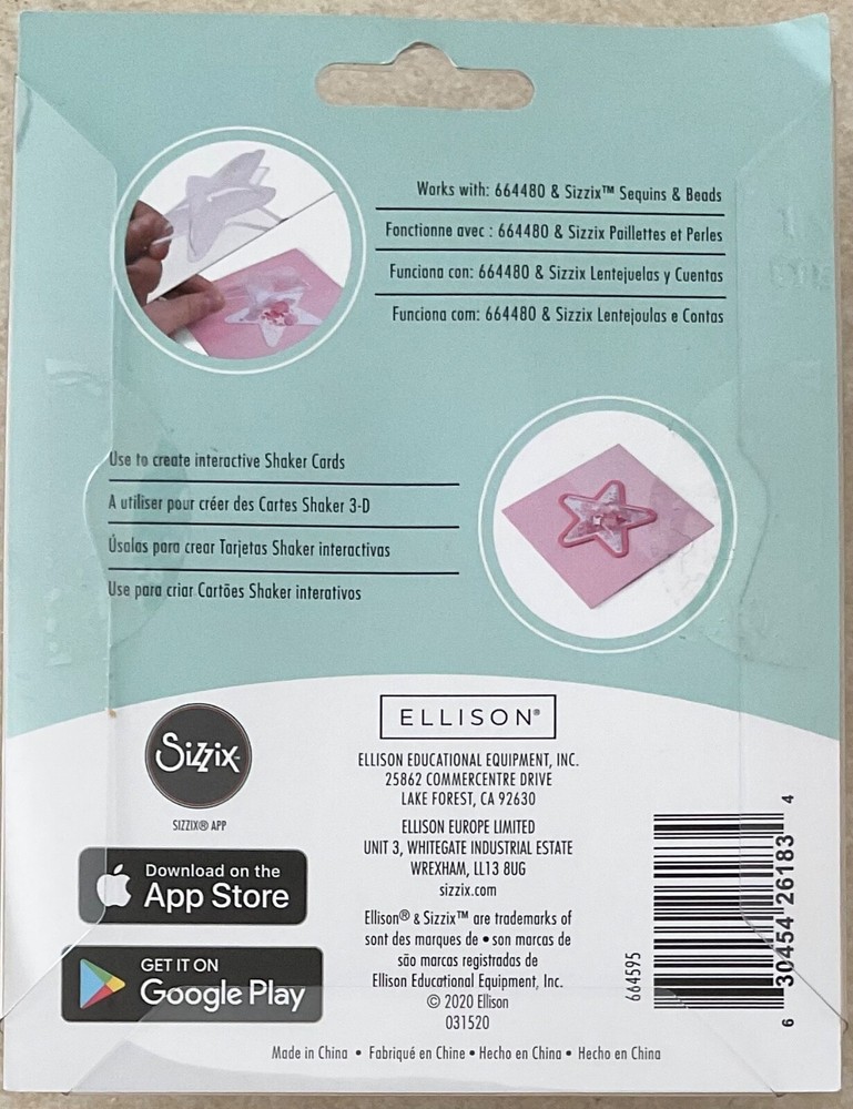 Sizzix Shaker Domes Star x 6