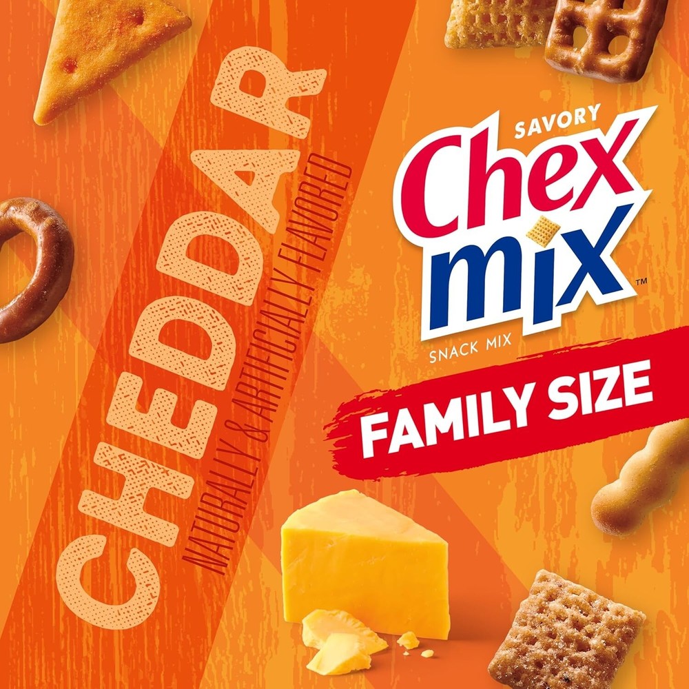 Chex Mix Savory Cheddar Snack Mix, 4.5 OZ