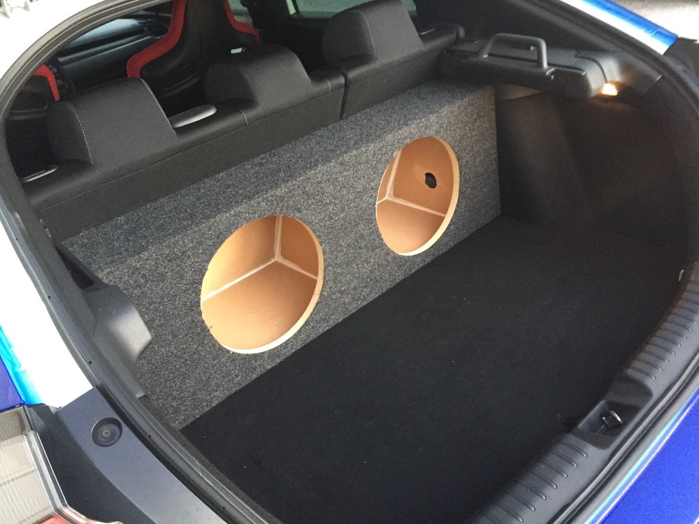 ZEnclosures 2016+ Honda Civic HATCHBACK 2-10" Subwoofer Speaker Sub Box