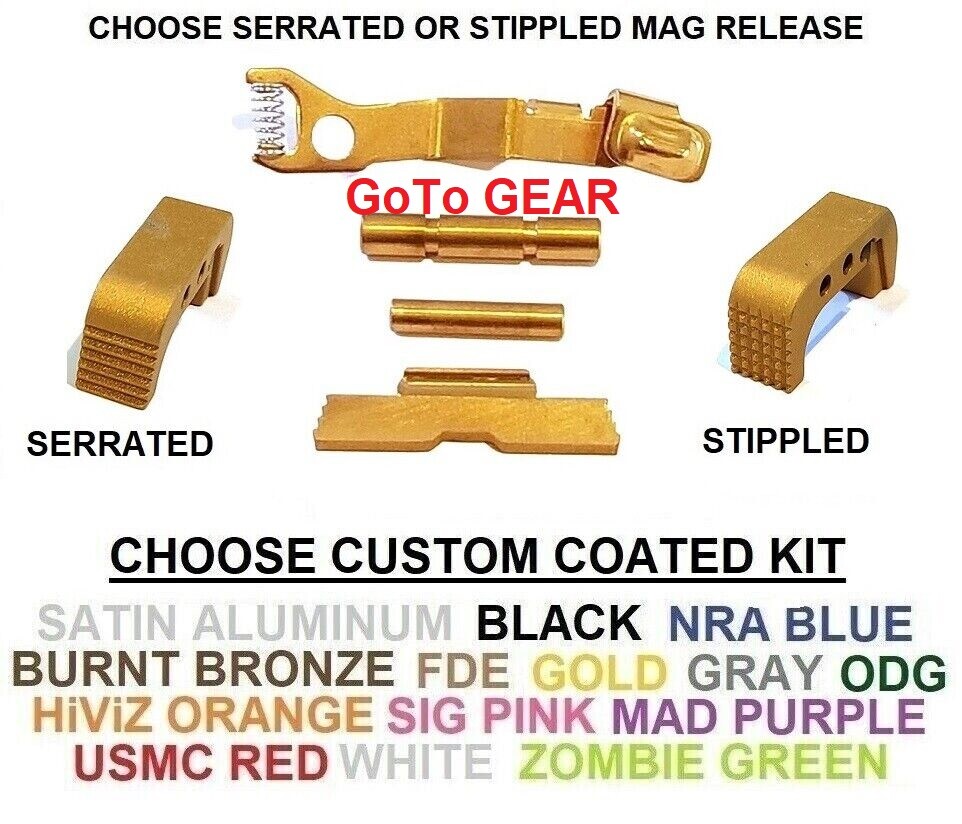 Ghost Slide Stop Release, Control Kit and Mag Release For Glock 42 43 43X 48