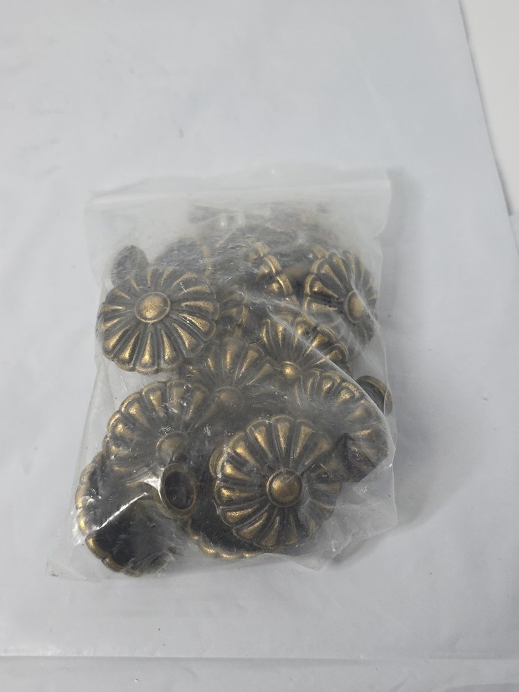 Vintage Dresser Knobs, Antique Bronze Drawer Knobs Pull Handles, 1.34...(12 Pk)