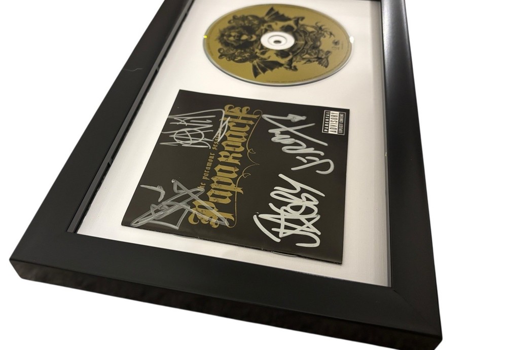 PAPA ROACH SIGNED AUTOGRAPH x4 PARAMOUR SESSIONS FRAMED & MATTED CD JACOBY +3
