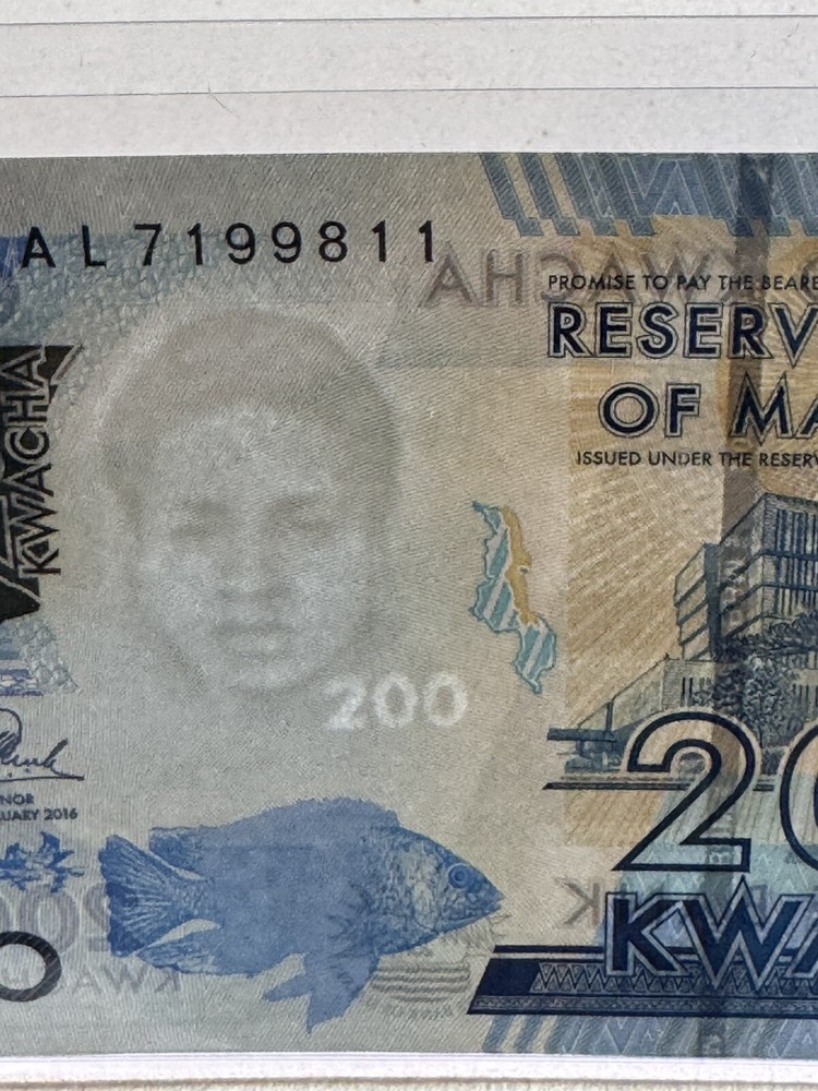 2016 Malawi 200 Kwacha P# 65a