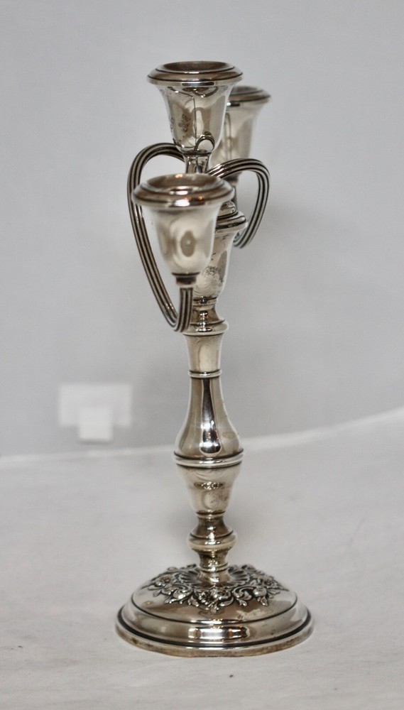 An American Silver Three-Light Candelabra, Gorham
