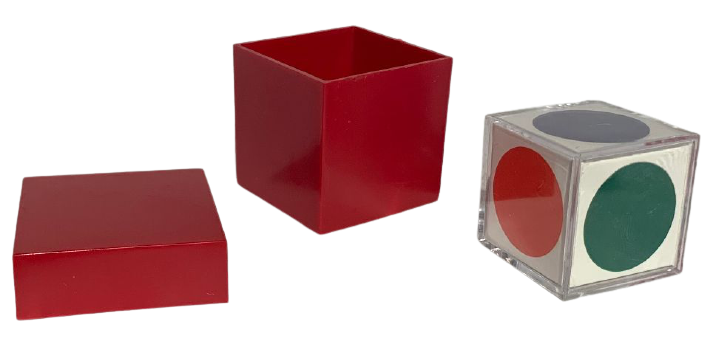 RED MAGIC VISION BOX Color Cube Beginner Brain Mental Toy Pocket Read Mind Trick