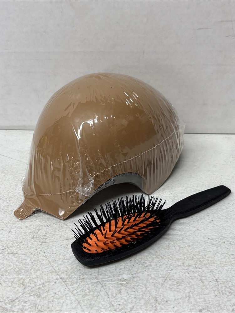 Pivot Point SC2-CAP Mannequin Snap Cap Medium Plain Cap + Brush