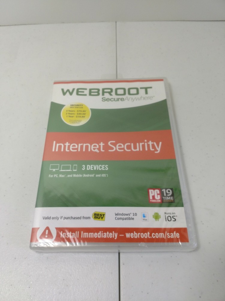 Webroot SecureAnywhere Internet Security - Full Version for Windows & Mac