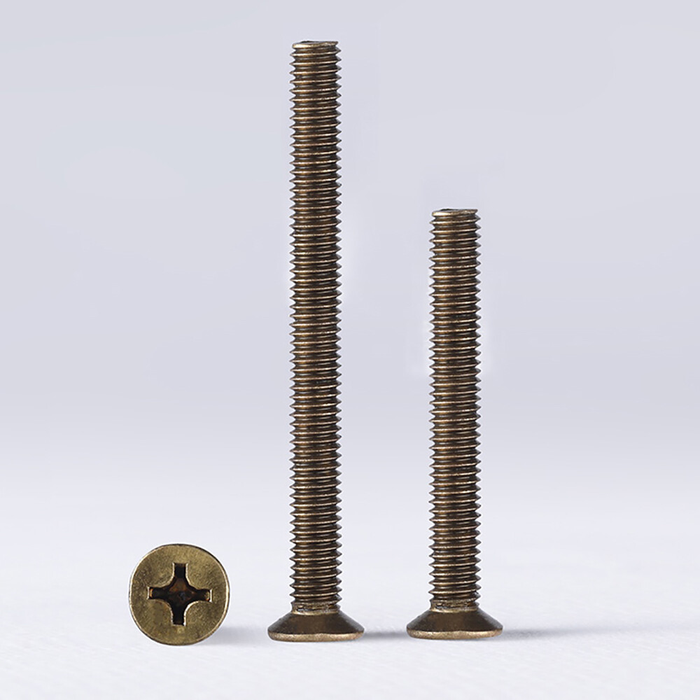 Solid Brass Phillips Countersunk Screws Bolts M2 M2.5 M3 M4 Pozi Flat Head Bolt