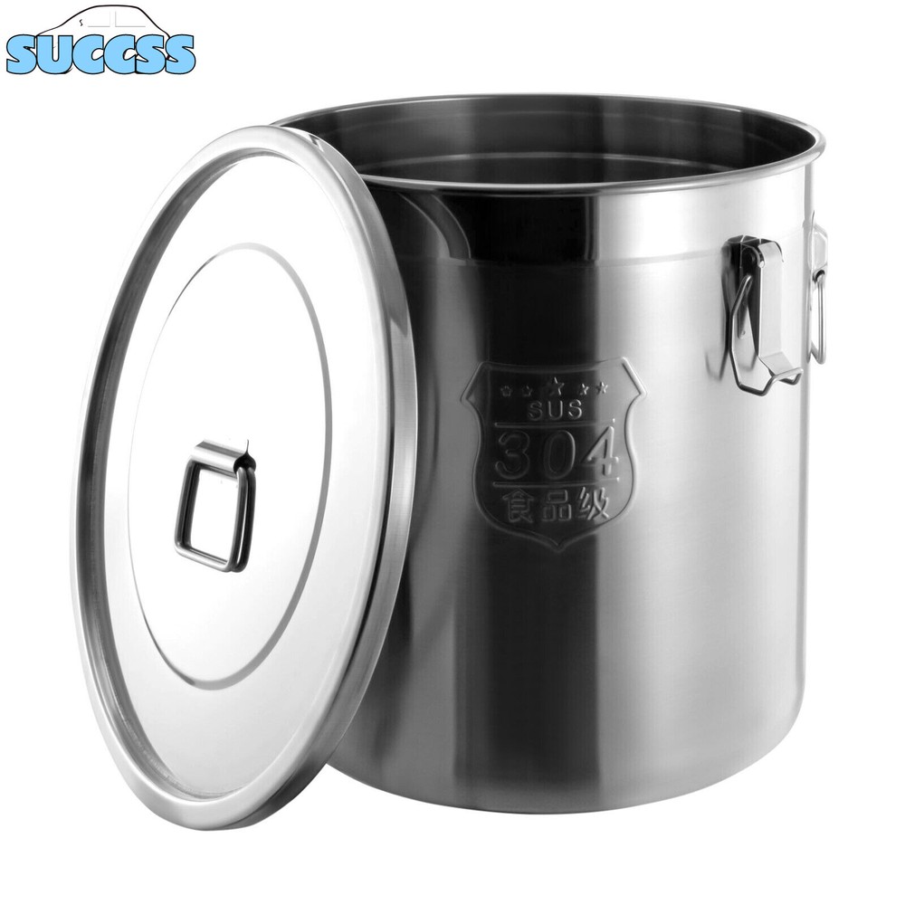 48L Stainless Steel Airtight Container Rice Cereal Grain Container Storage Box