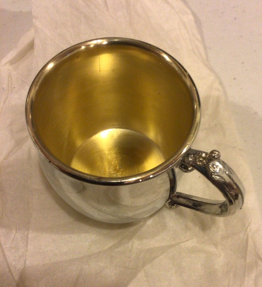 F B Roger’s Silver Plated Keepsake Cup , New In Original Package.