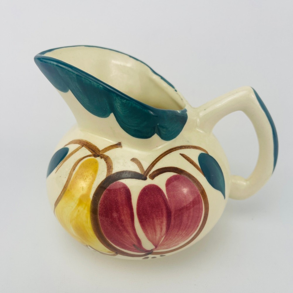 Purinton Pitcher Creamer Fruit Pattern Vintage