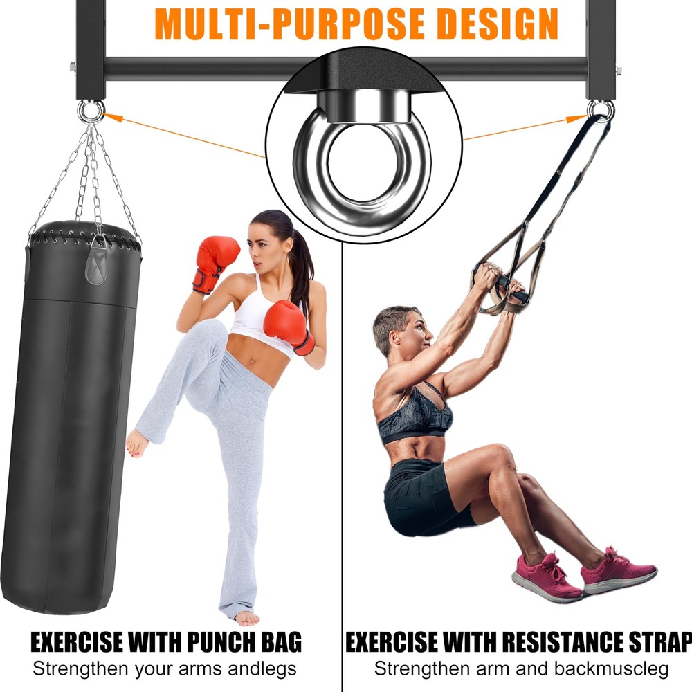 Ceiling Mounted Pull Up Bar, 700 LBS Heavy Duty 4 Adjustable Pull Up Bar, 24"...