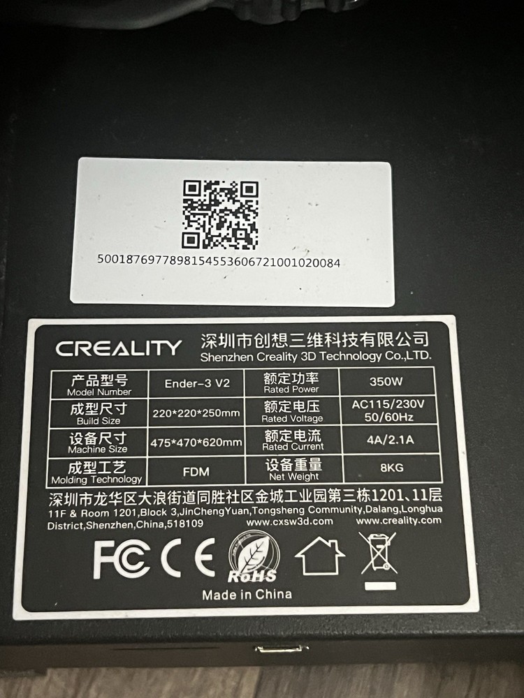 Ender 3 3D Printer Pre-owned With Extra Parts