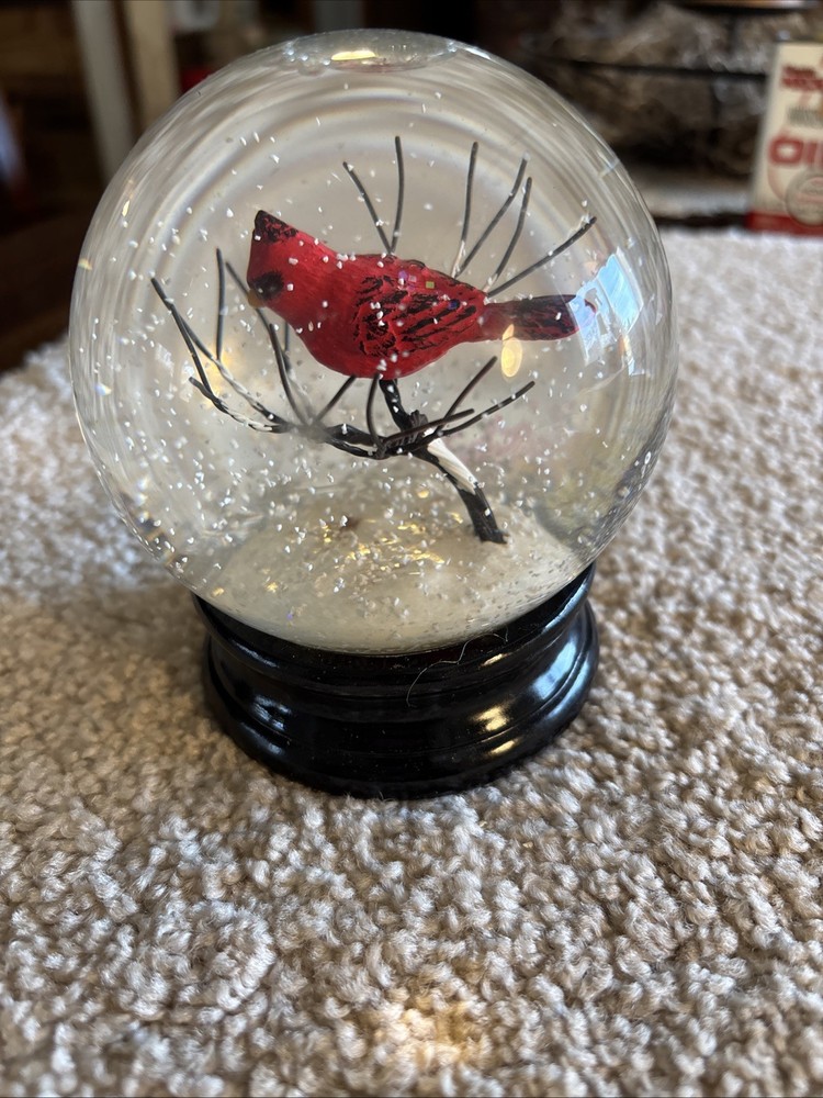 Beautiful Cardinal Snow Globe