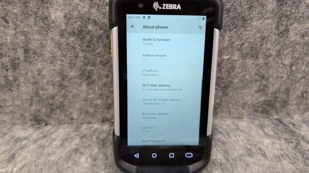 Zebra TC72 TC720L Mobile Barcode Scanner Touch Computer + Trigger Grip, Battery