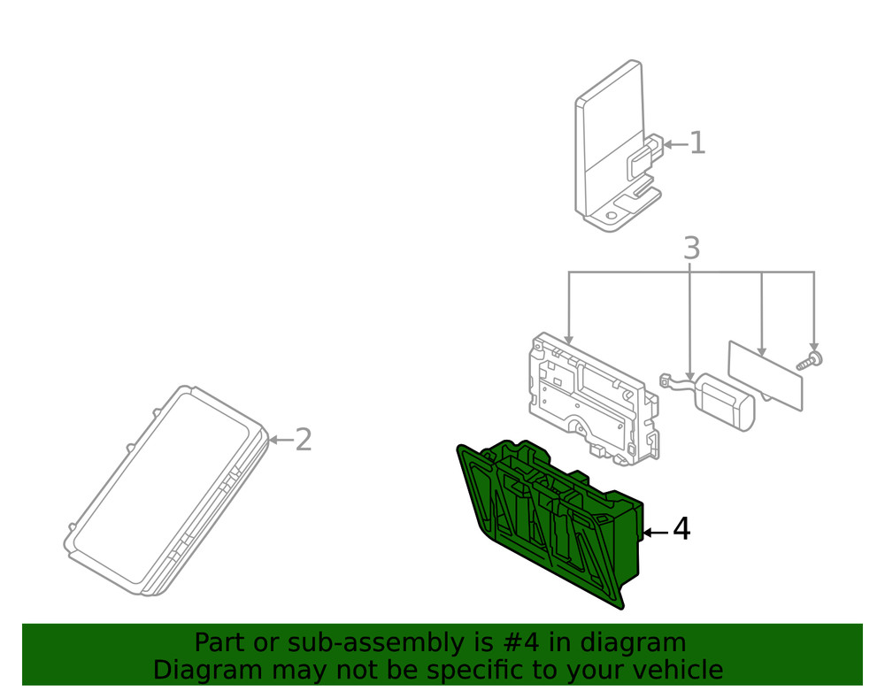 Genuine Volkswagen Mount Bracket 1EA-971-845