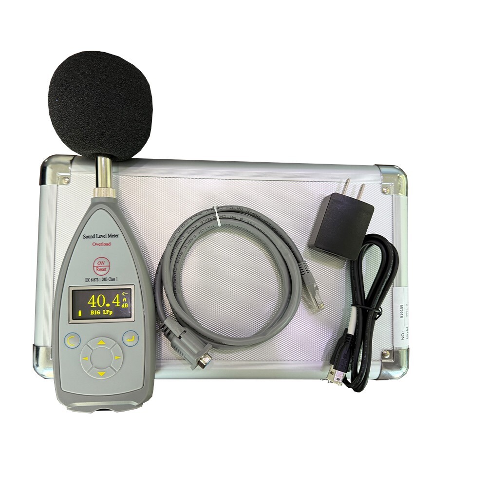 Type 1 Sound Level Meter Noise Meter with Integrating Function 8000 Groups Data