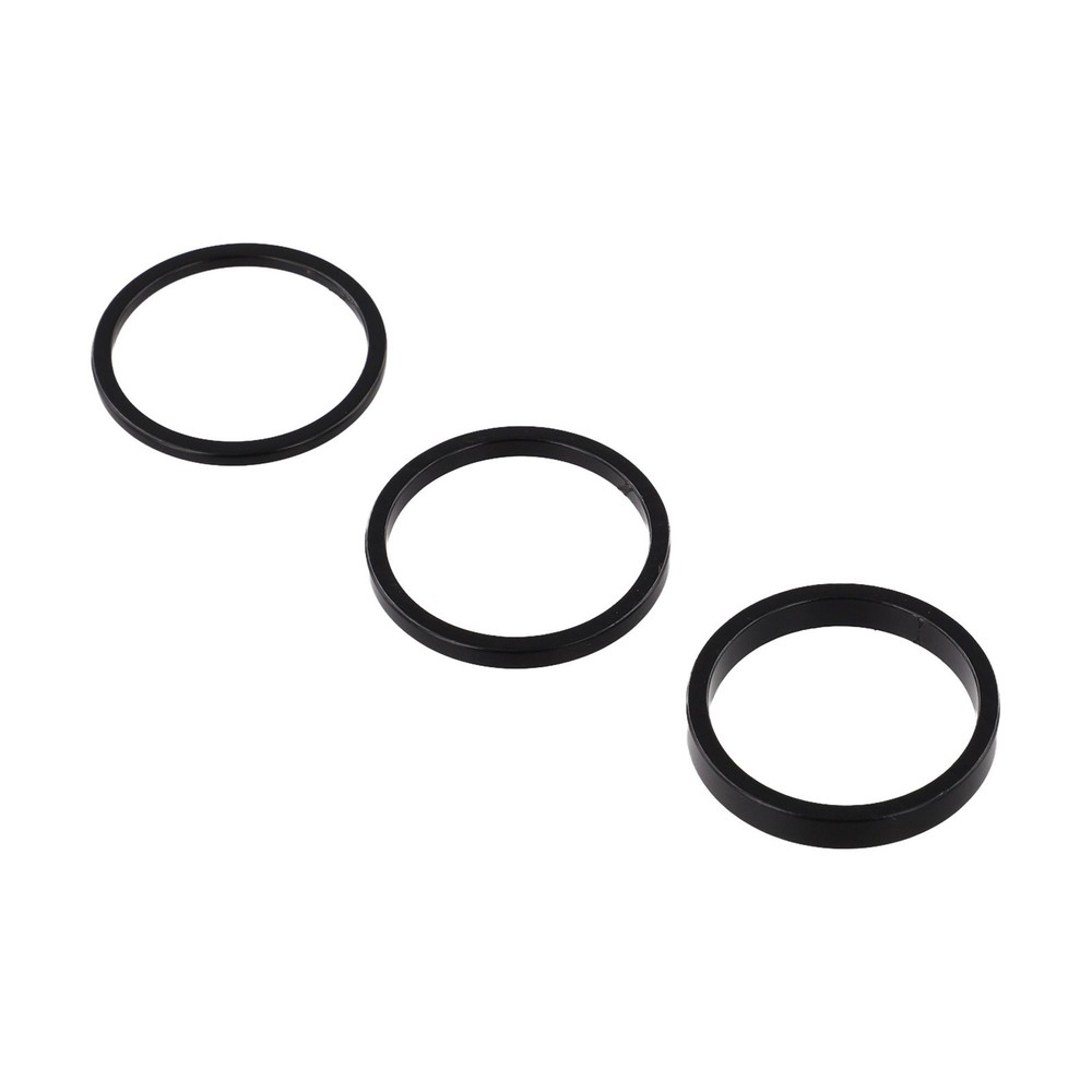 Stackable Design Aluminum Stem Riser Set 5 Height Options Anodized Silver Finish