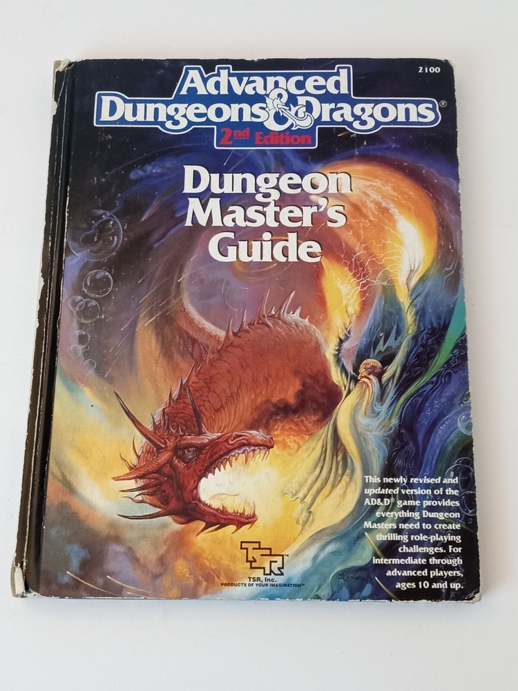 Advanced Dungeons & Dragons Dungeon Master's Guide 2nd Edition TSR 2100
