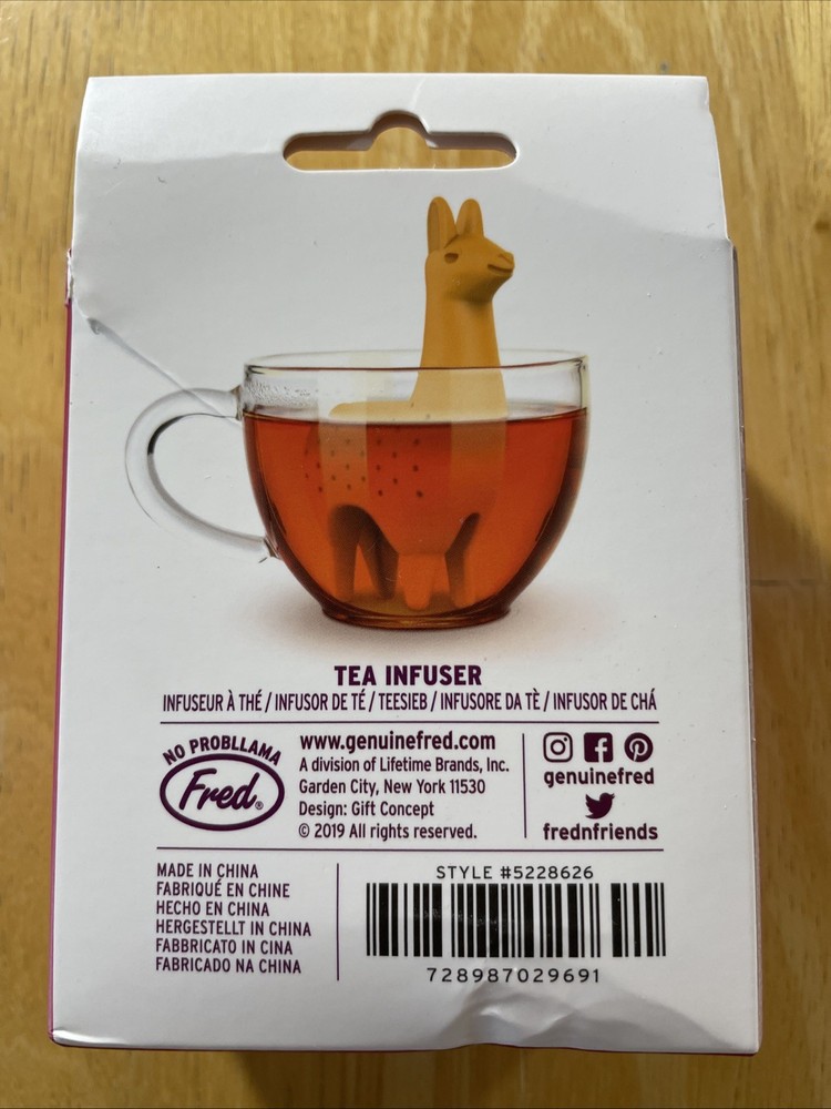 Como Tea Llama Infuser - Fred, Silicone, 4" tall