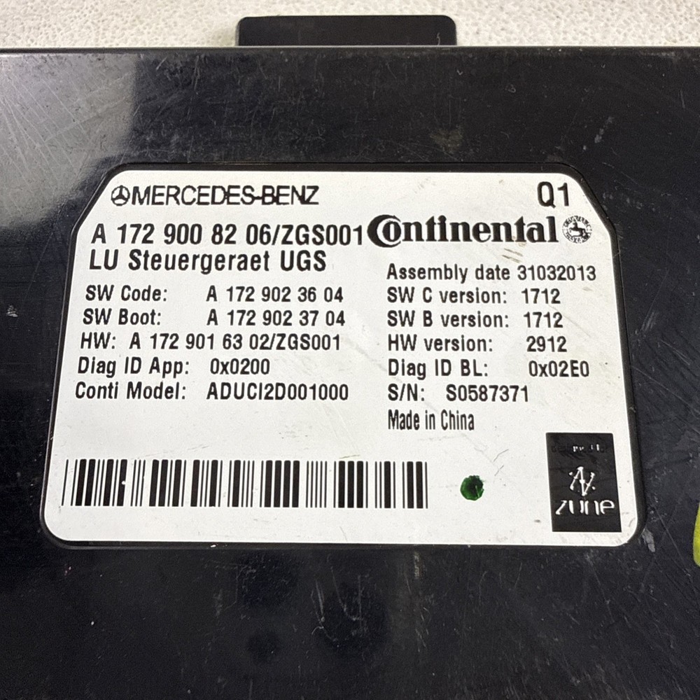 2013 Mercedes GL Communication Control Module 1729008206 ORM