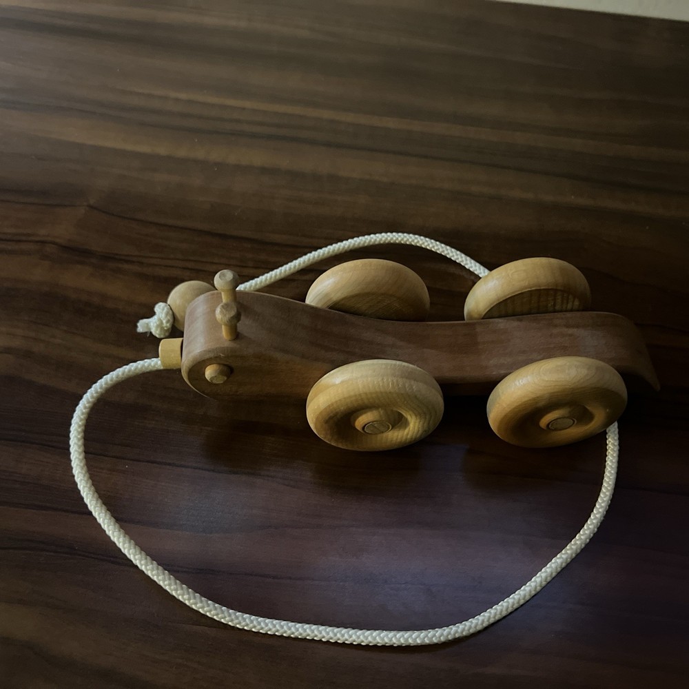 Vintage wooden pull along toy