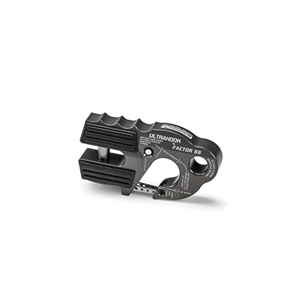 Closed,Loop Winch Hook, Integrated Shackle, Enhanced Safety & Easy Pin Storage