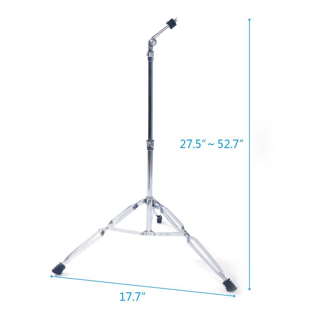 Straight Cymbal Stand Chrome Double Braced Percussion Tripod