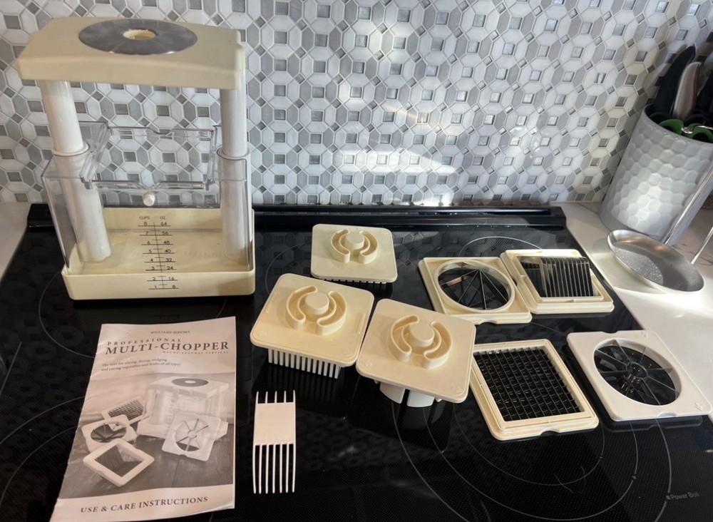 Williams Sonoma Professional Multi Chopper Fruit & Vegetable Dicer Slicer Corer