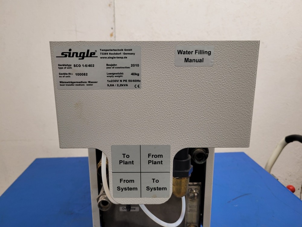 Single Temperiertechnik Heat Exchange Chiller Recirculator SCO 1-6/402 Unit B