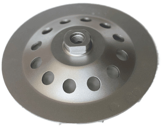 7" Premium Single Row Cup Wheel Concrete& Masonry Surface, 5/8"-11 Threaded