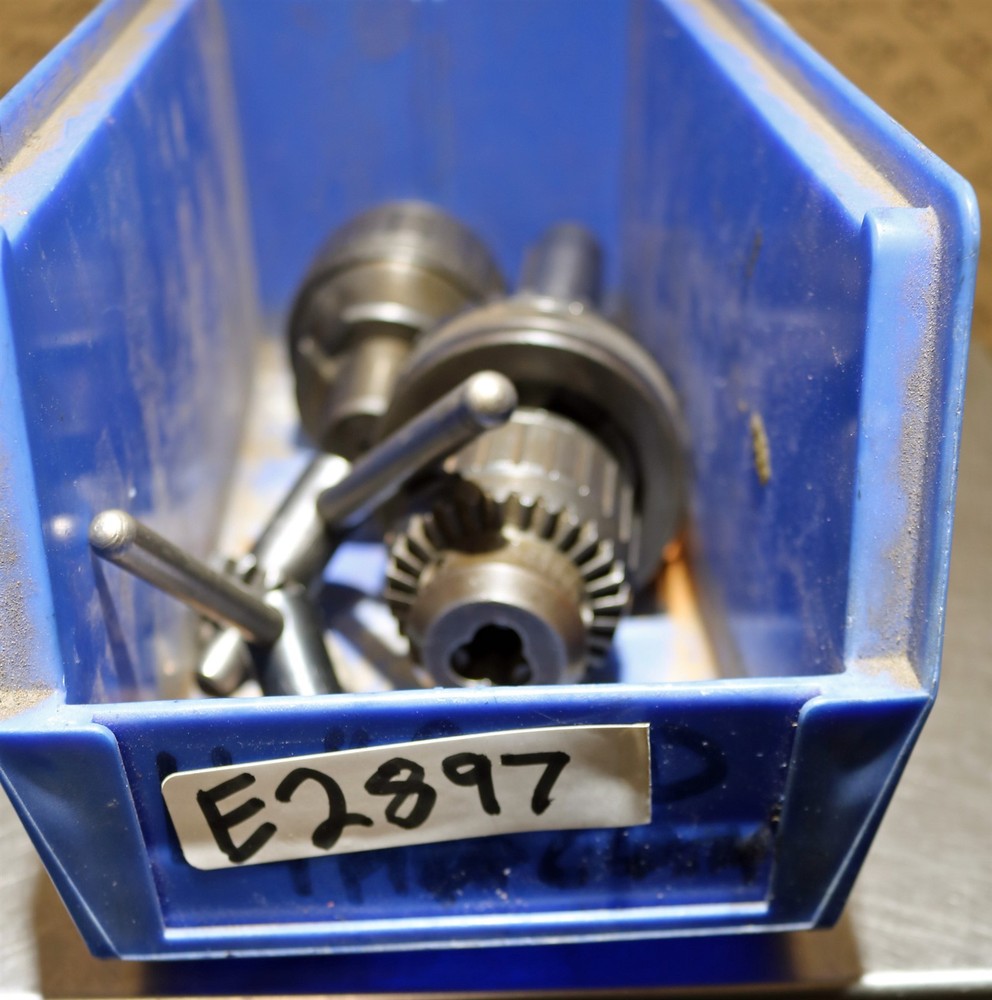 Bridgeport R8 Master Quick Change Tool Master & 2 Holders W/ Jacobs Chucks-E2897