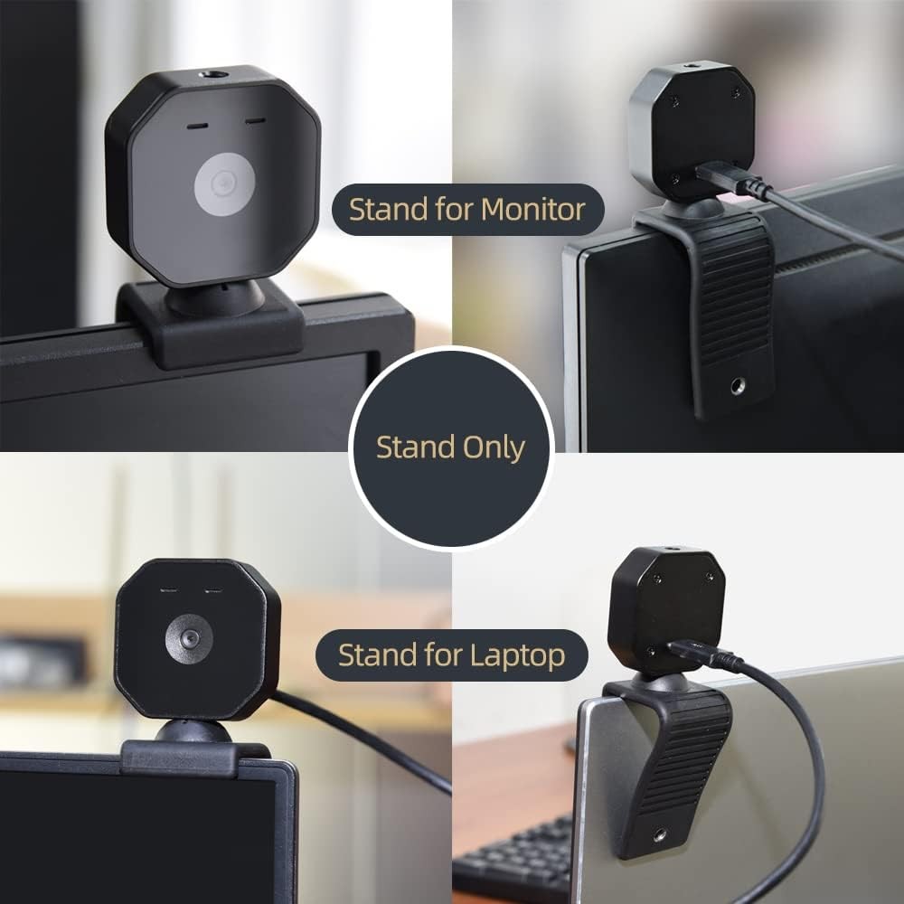 Webcam Mount Stand 360° Swivel 1/4" Thread