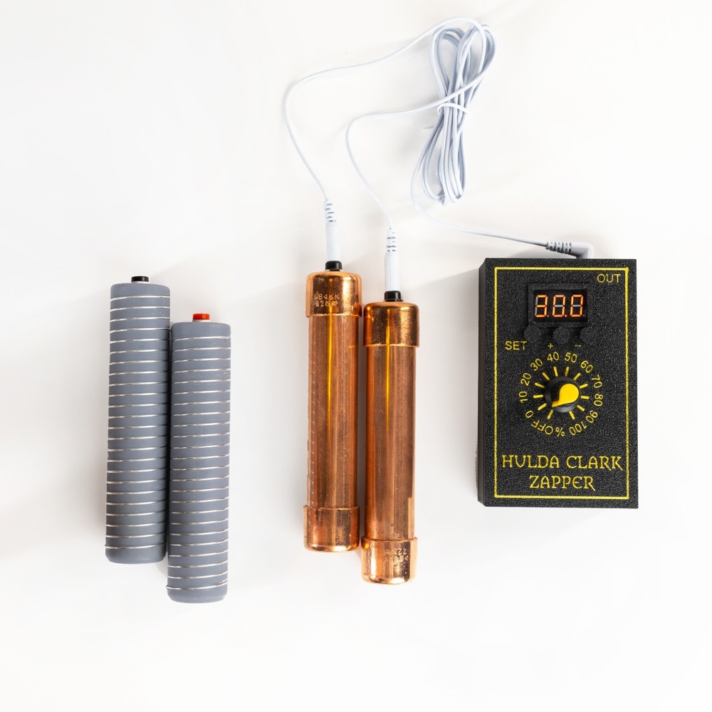 Hulda Clarck’s Protocol Gadget Multi Frequency Zapper with Copper, Carbone elect