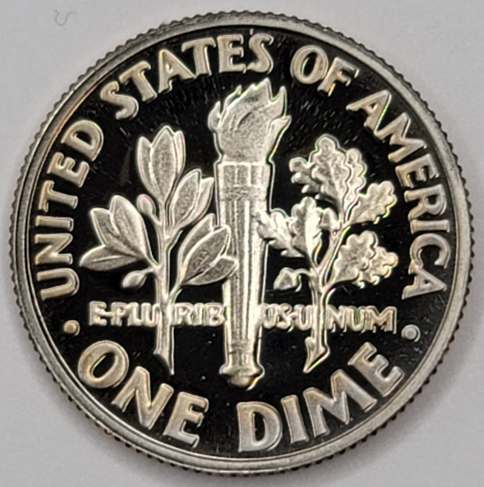 1982 S Gem Proof DCAM Roosevelt Dime - CN-Clad