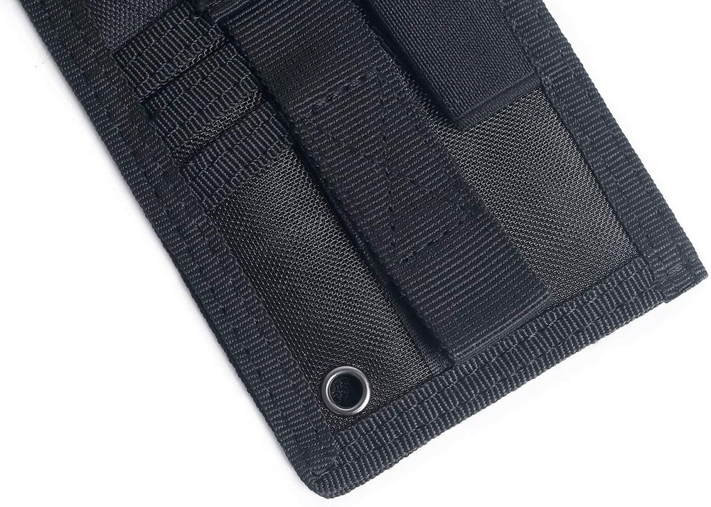 Tactical ID Card Holder Hook&Loop Patch Badge Holder Organizer with Neck Lanyard