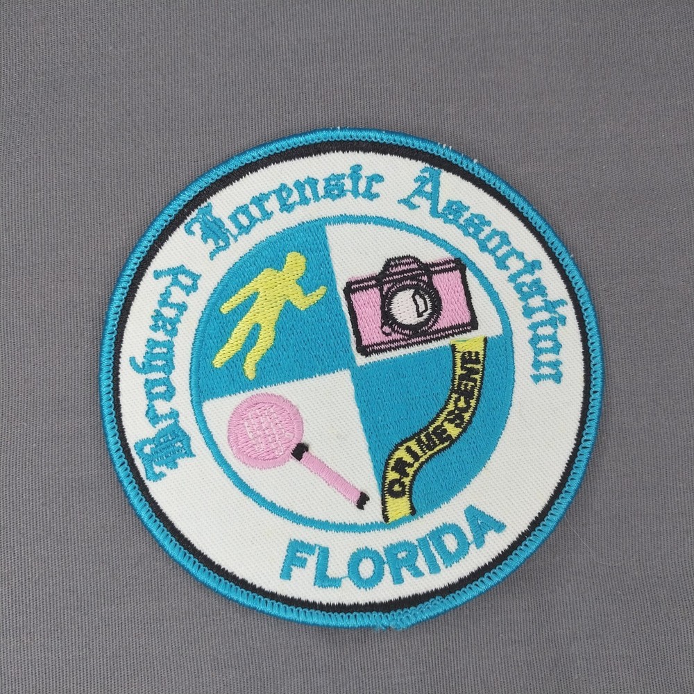 Broward Forensic Association FL Florida 4" Round Patch County Crime Scene
