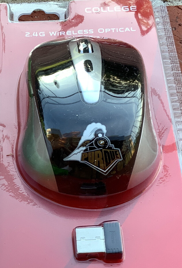 Perdue Boilermakers Wireless Optical Mouse 2.4G Windows / Mac College NCAA