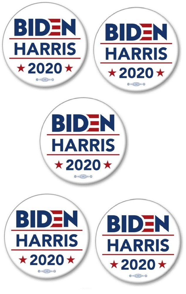 2020 Joe Biden Kamala Harris  Campaign Buttons (5)