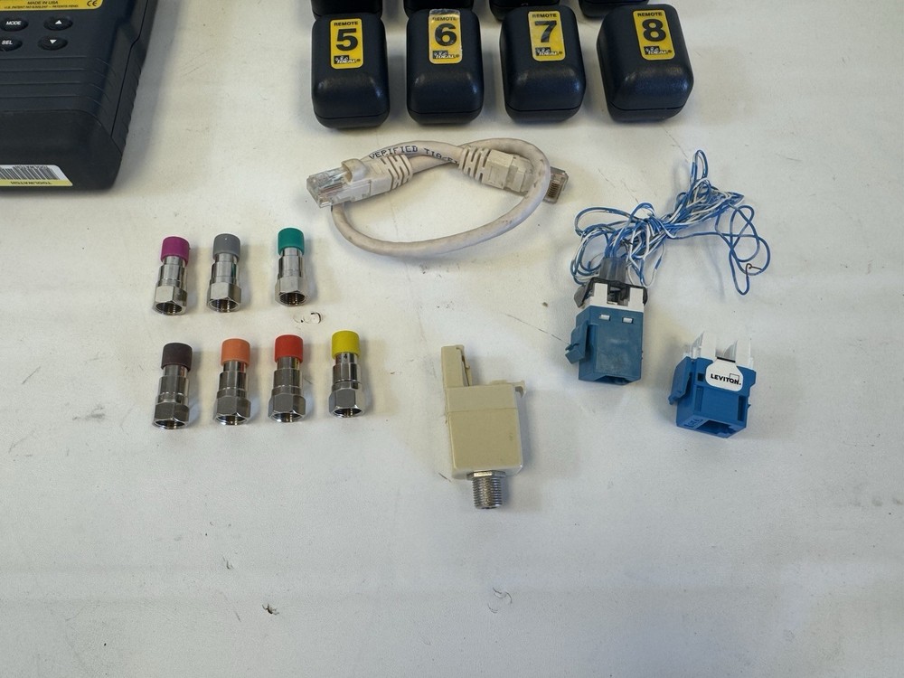 IDEAL LinkMaster PRO Cable Tester Kit with remotes 1-8 and cables