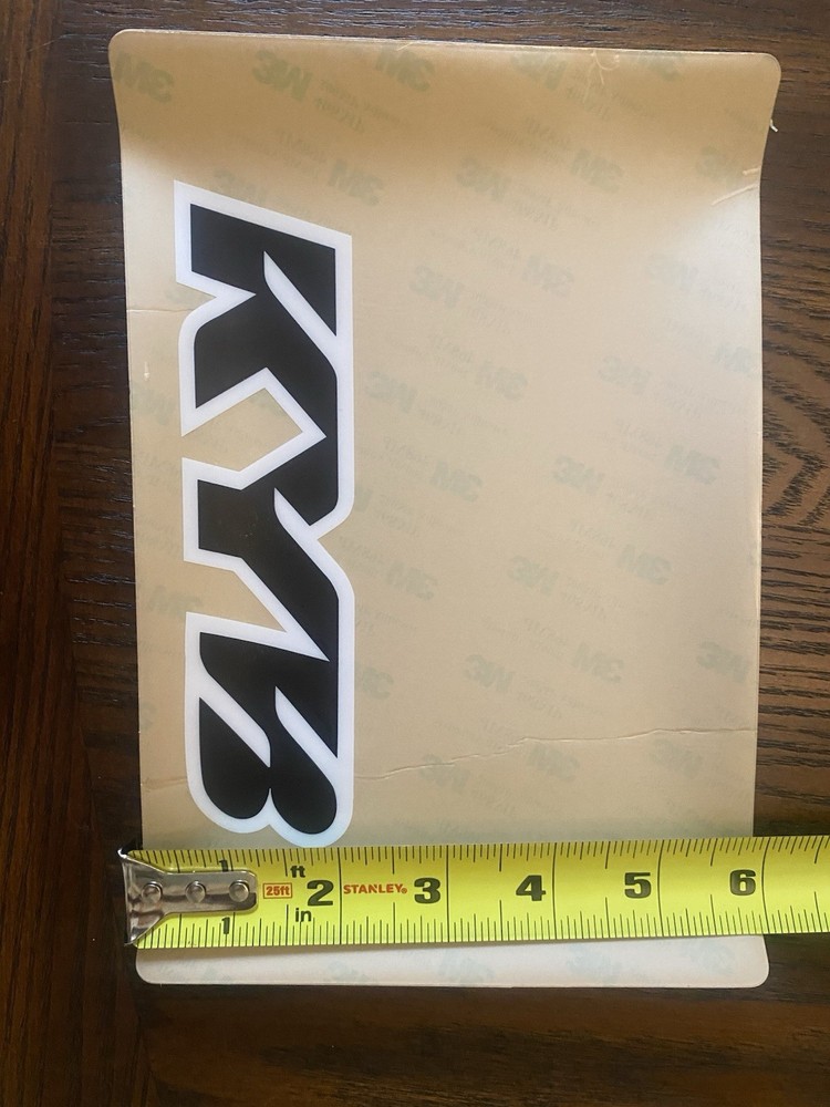 KYB Fork Stickers Decal Fork Suspension Decals Set (Black)(9x6)