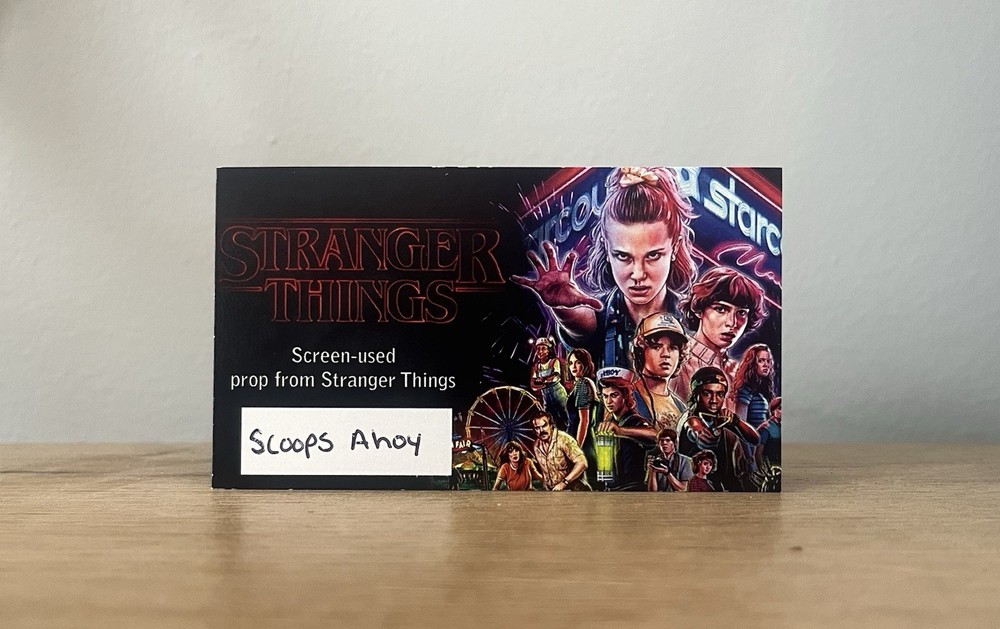 Stranger Things Prop Starcourt Mall Scoops Ahoy Paint Plaster Wall Piece