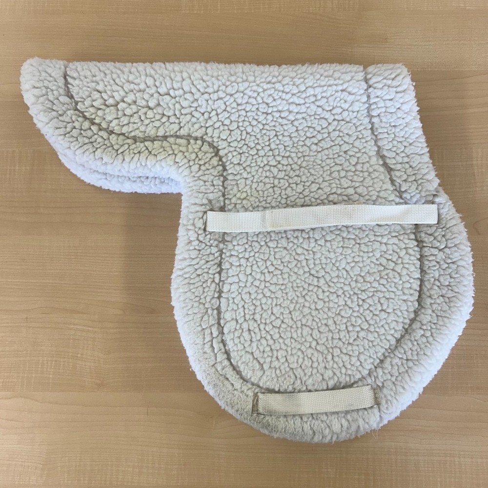 White Medallion English Saddle Pad