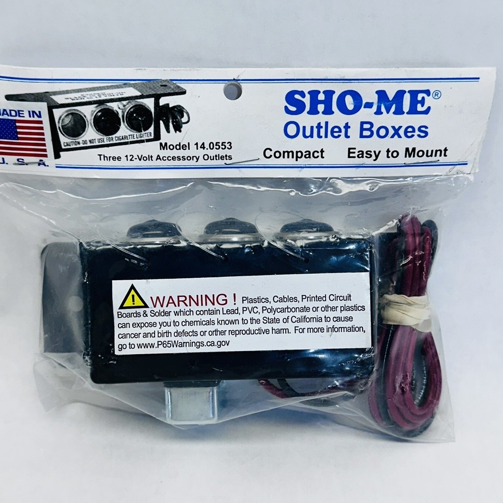 SHO-ME THREE 12V ACCESSORY OUTLETS 14.0553