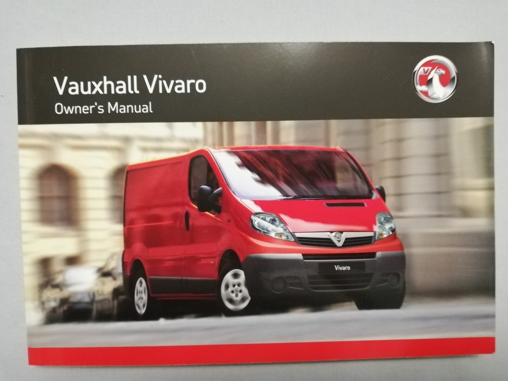 VAUXHALL VIVARO 2006-2014 OWNERS MANUAL HANDBOOK PACK