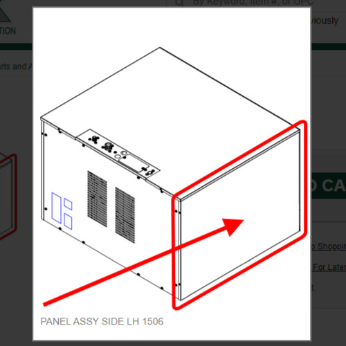 PANEL ASSY SIDE LH 1506 #2101363-02S