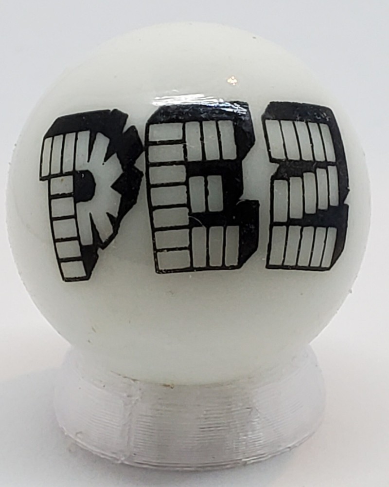 PEZ 1" Glass Logo Marble w/ Stand