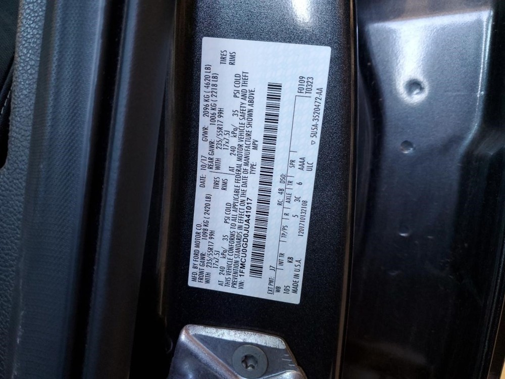 Used A/C Selector Switch fits: 2018 Ford Escape front automatic temperature cont