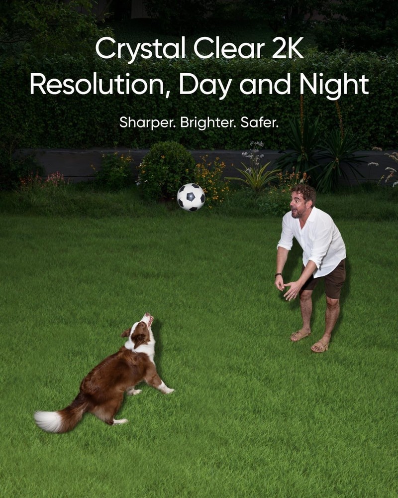 Eufy 360° Coverage Floodlight Camera E30, AI Detection and Tracking, No Monthly