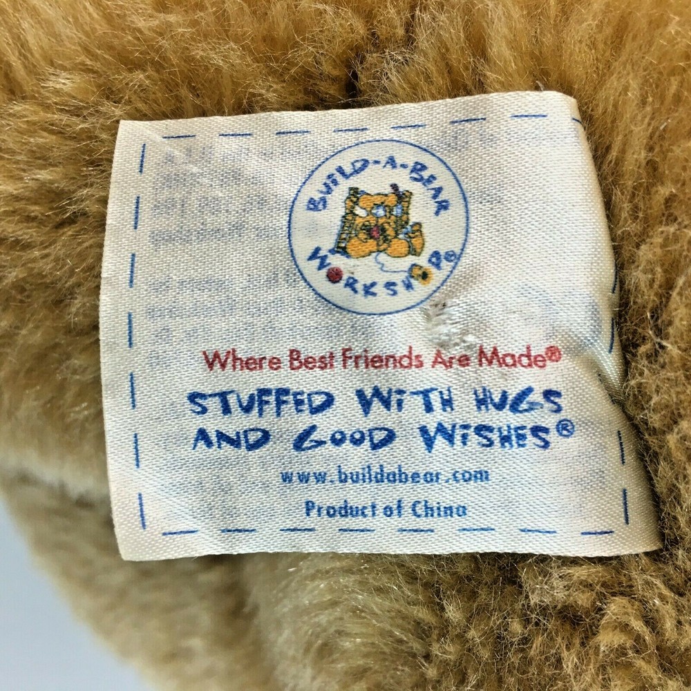 Build A Bear Workshop Rock Brown Bear Plush Toy 15 in